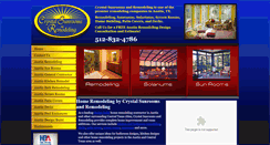 Desktop Screenshot of crystalsunrooms.com